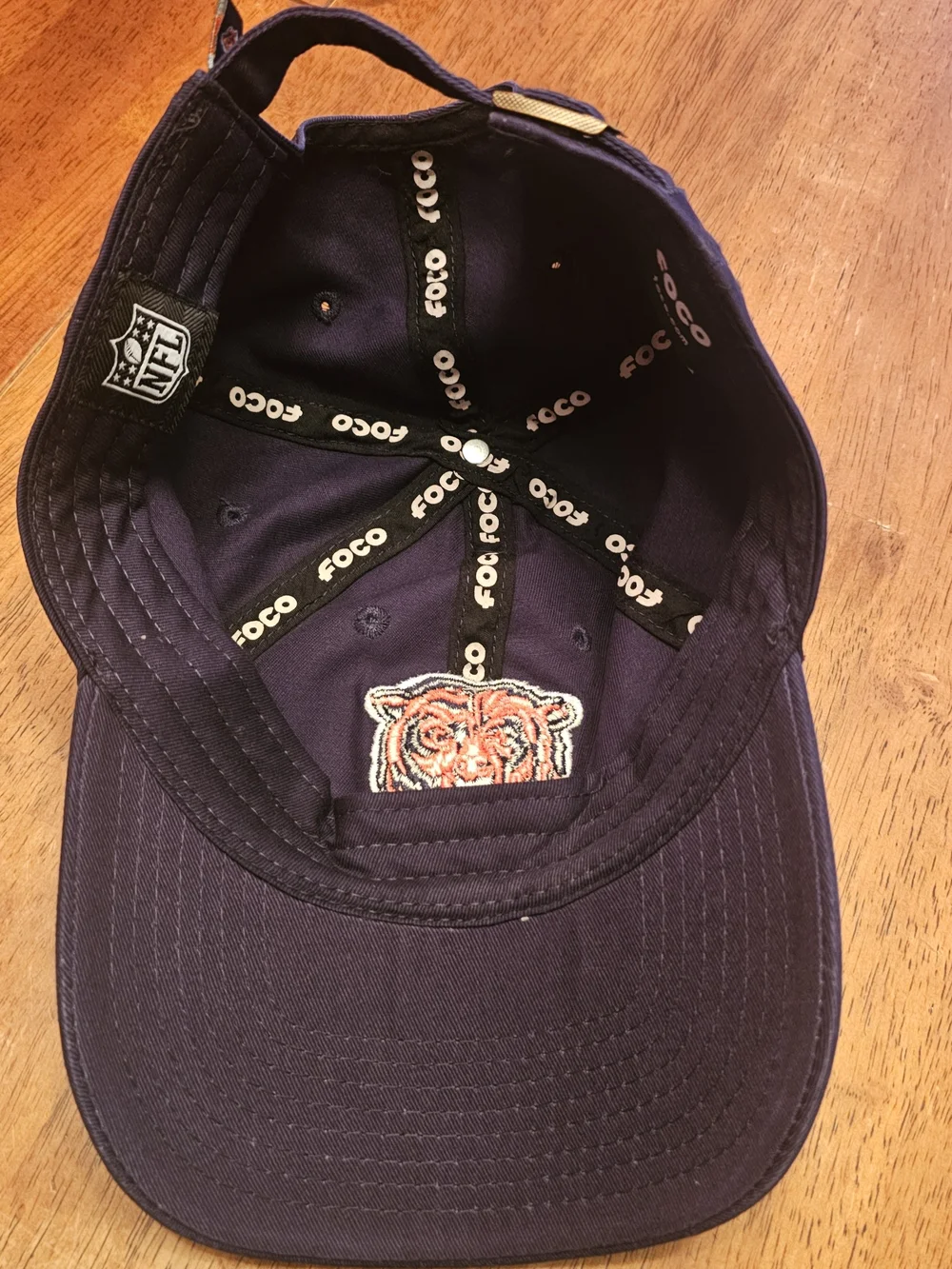 Adjustable Chicago Bears Foco Hat - Navy, OSFA adjustable strap